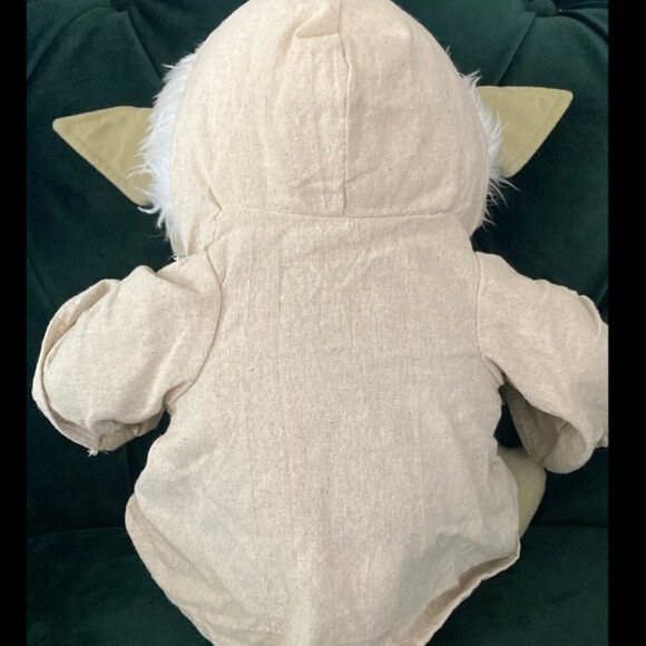 17" Large Yoda Plush Star Wars Stuffed Animal With Hoodie Disney Lucas Film - Picture 5 of 9